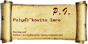Polyákovits Imre névjegykártya